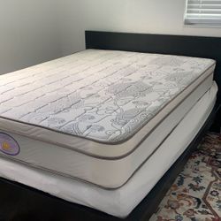 New Queen Mattress And Box Spring 2 Pc Bed Frame Is Not Included 