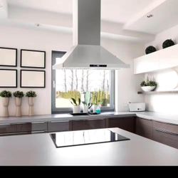 30 in. 380 CFM Ducted Island Range Hood with LED Lighting in Stainless Steel brand New in the Box