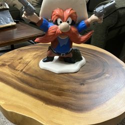 RARE WARNER BROS YOSEMITE SAM CERAMIC STATUE CHARACTER