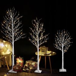 LED Birch Tree Light, 3PK (4Ft, 6Ft, 8Ft) 