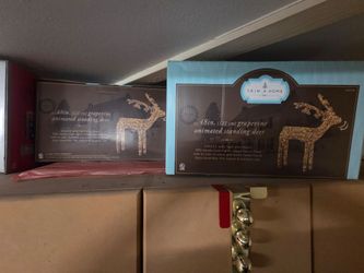Trim A Home 48in Grapevine Animated Standing Deer