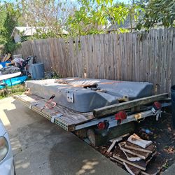 Trailer and jetski floating dock
