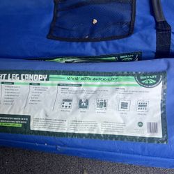 10x10 Straight leg Canopy Blue