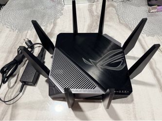 ASUS ROG Rapture GT-AXE11000 WiFi 6E Gaming Router Tri-Band – Excelente Estado 🔥