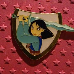  Mulan Characters Flower Puzzle Blind Box Pin