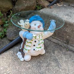 Snowman Glass Top Table