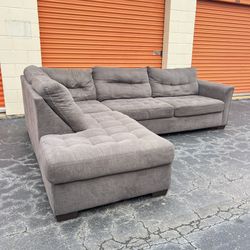 Free Delivery - Comfortable Gray Sectional Couch