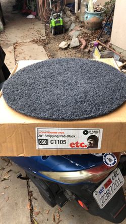 ETC 20" Black Floor Stripping Pads – 5 Pack