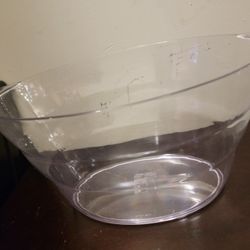 Clear acrylic beverage ice bucket 19" W  x  9" H