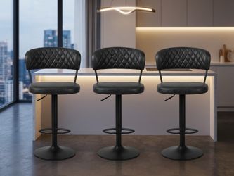 Brand new assembled back barstool set of 3 $90