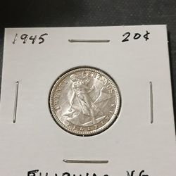 1945 Twenty Centavos Filipinas VF