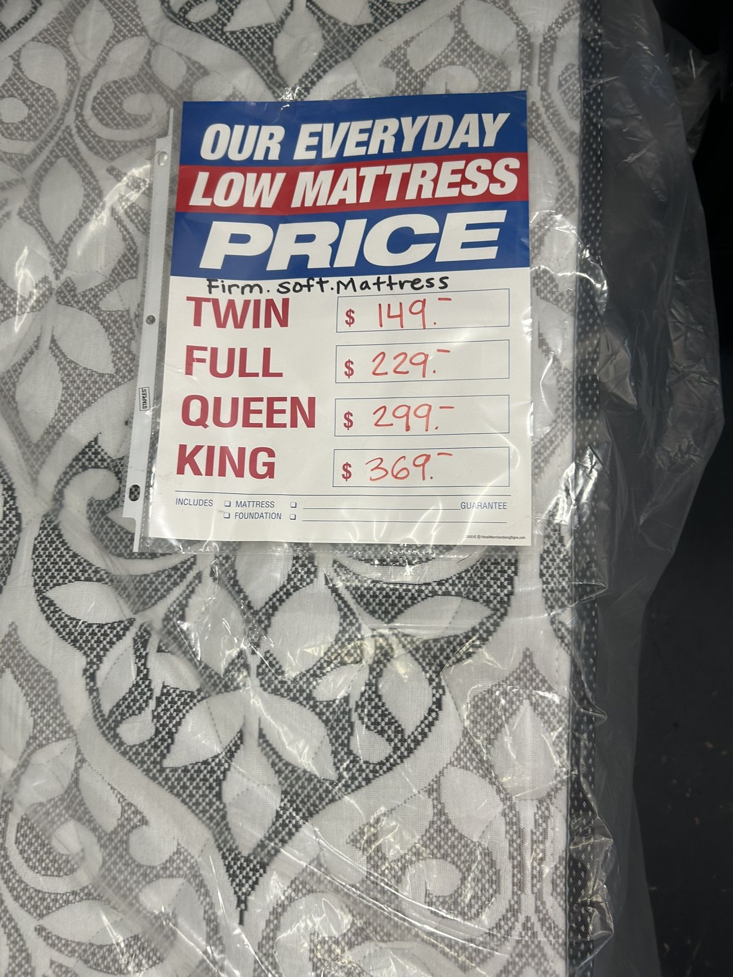 Twin Size Plush Mattress ( Available In Different Sizes