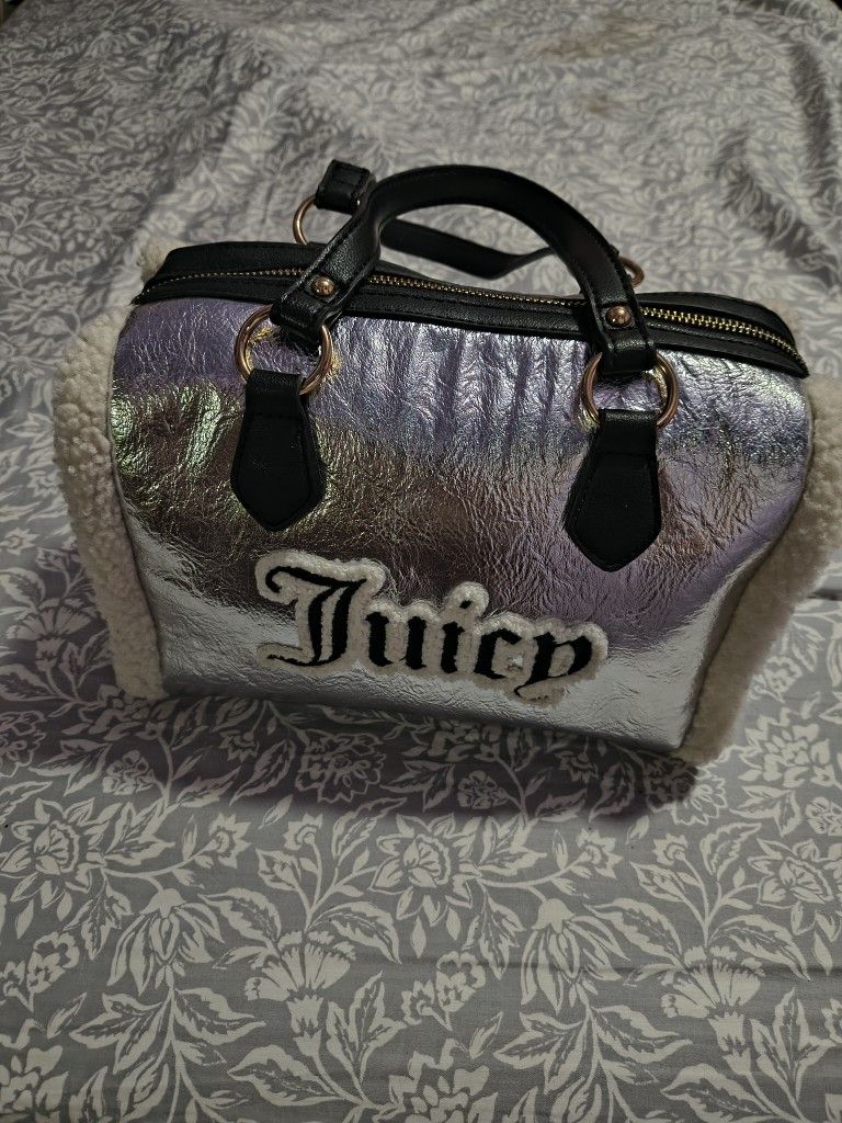 Juicy Couture Metallic Shear Genius Satchel