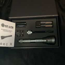 Rechargeable Flashlight With Easy Tap Switch And Gun Mount