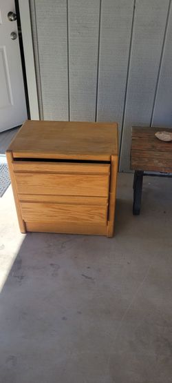 1 Real wood night stand