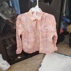 Little Girls Justice Button Up Long Sleeve Shirt!!