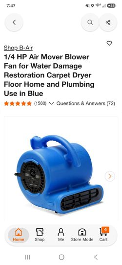 Vent VP-25 High Velocity Air Mover Fan Blower Brand New (Price Is Firm)
