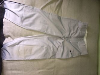 Grey and black Nike baseball pants