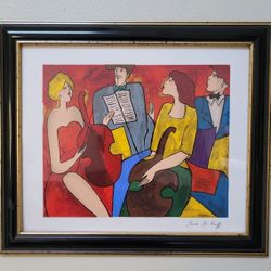 Linda Le Kinff (French) Double 1998 Seriolithograph 14x12