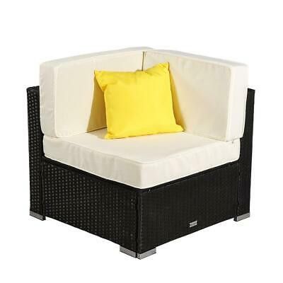 3PCS Couch Wicker Chairs with Cushion