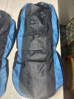 Universal fit light blue front car seat covers
