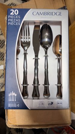 Cambridge Amaryllis 20-Piece Silverware Set,