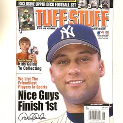 September 2006 issue of Tuff Stuff magazine, a collectibles price guide. The cover features New York Yankees shortstop Derek Jeter. 
