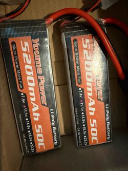 Traxxas 5200mAh 50C LiPo Battery Pack x2