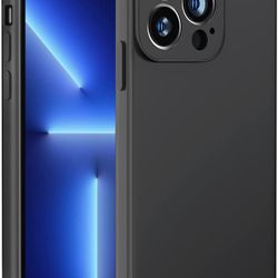 Black Silicone Case For Apple iPhone 13 Pro Max! Very Durable For Protection