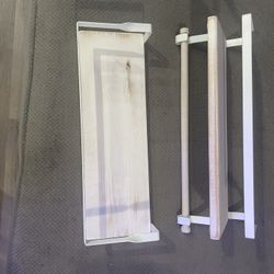 2 Floating Shelves One With Rack