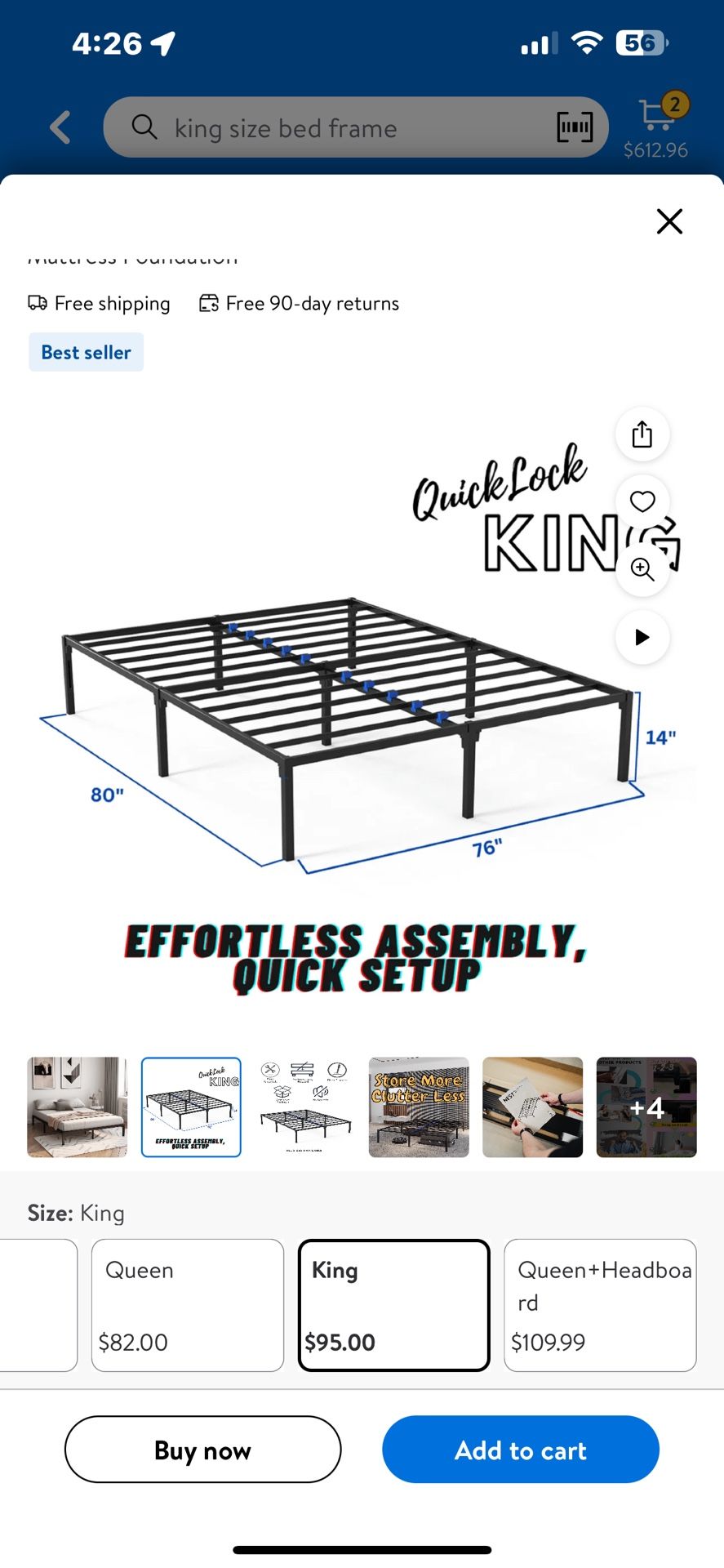 King Size Bed Frame