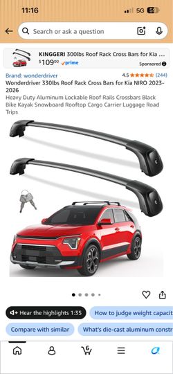 Kia Niro 2023 -2026 roof rack