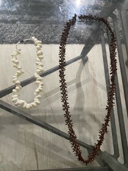 Necklace , (  Wood  Made )  Looks like New  Both For
