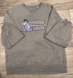 Disney Embroidered Eyore Sweatshirt 
