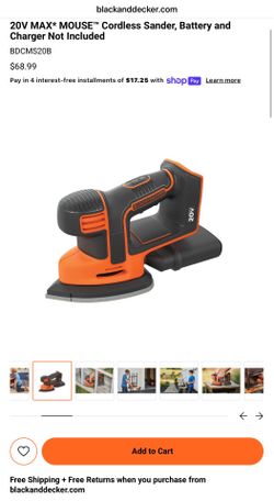 ⚒️NEW BLACK & DECKER SANDER (TOOL ONLY)