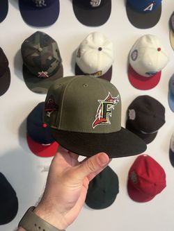 marlins hat fitted size 7 1/8