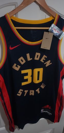 Nike Dri-Fit Golden State Warriors Stephen Curry NBA Swingman Jersey City Edition Mens Size 52 XL Brand NEW Authentic 