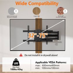 Corner TV Mount,Long Arm TV Wall Mount WHYFONE 