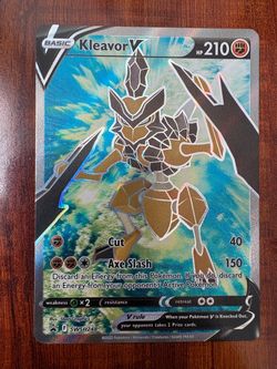 Pokemon Kleavor V SWSH248 Sword & Shield Black Star Full Art Promo Holo NM/M 💫