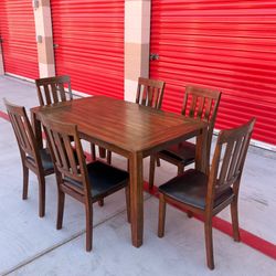 Wood dining set