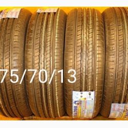 4 New Tires For Sale 175/70/13 We Service Motorcycle Tires