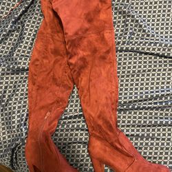Burgundy/wine Thigh High Boots