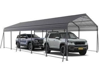 New in Box Heavy Duty Metal Carport 13 ×26.5 FT with Galvanized Steel Roof Metal Garage Canopy