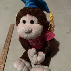 Graduation Monkey Plush