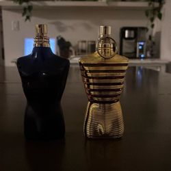 JPG Le Male Elixir 125ml bottle And JPG Le Male Le Parfum
