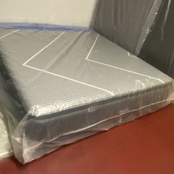 California King Size Mattress BeautyRest Black Hybrid Pillow Top 16” Inches Thick Wrapped in Plastic Direct From Factory Same Day Delivery 