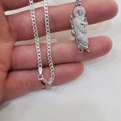San Judas With 26inch Chain 