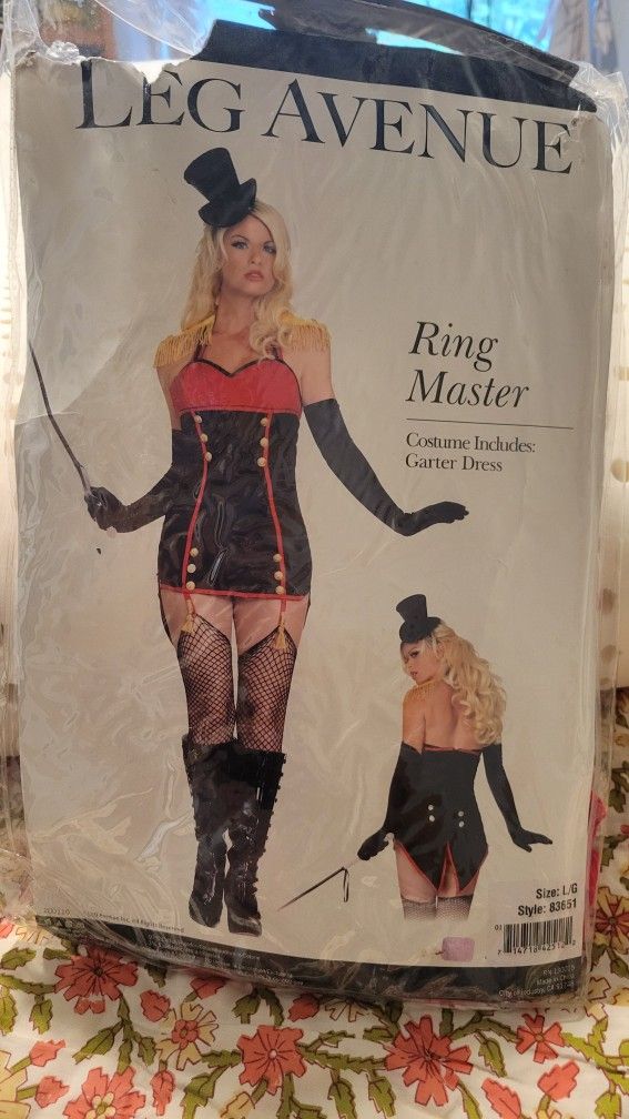 Ring Master Halloween Costume, Women's Size L