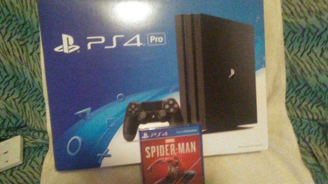 Ps4 pro game console.