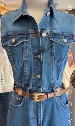 women denim midi dress